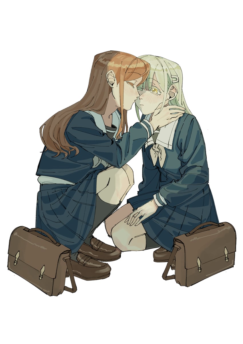 nagasaki soyo and wakaba mutsumi (bang dream! and 1 more) drawn by kokutouemmm