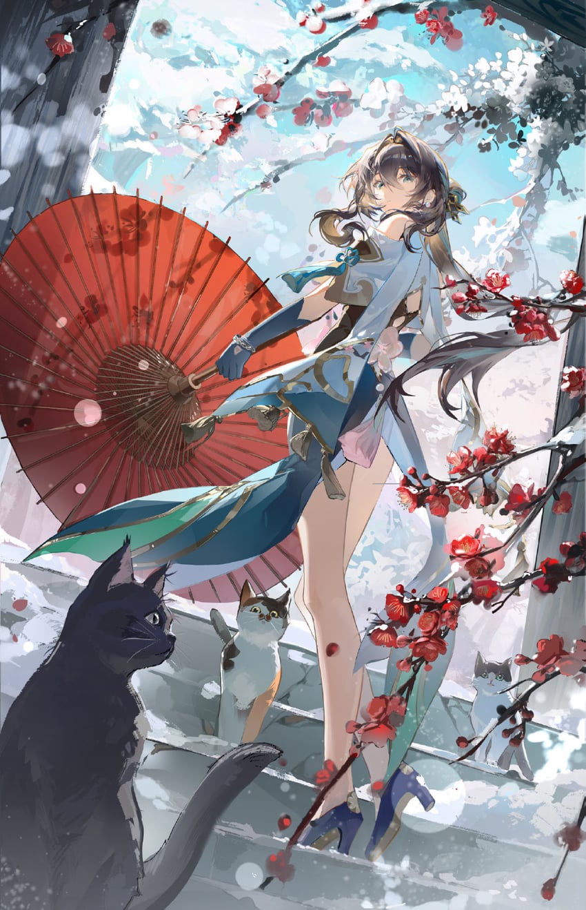 ruan mei (honkai and 1 more) drawn by baofandxy