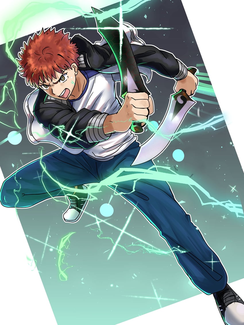 emiya shirou (fate and 1 more) drawn by ebora