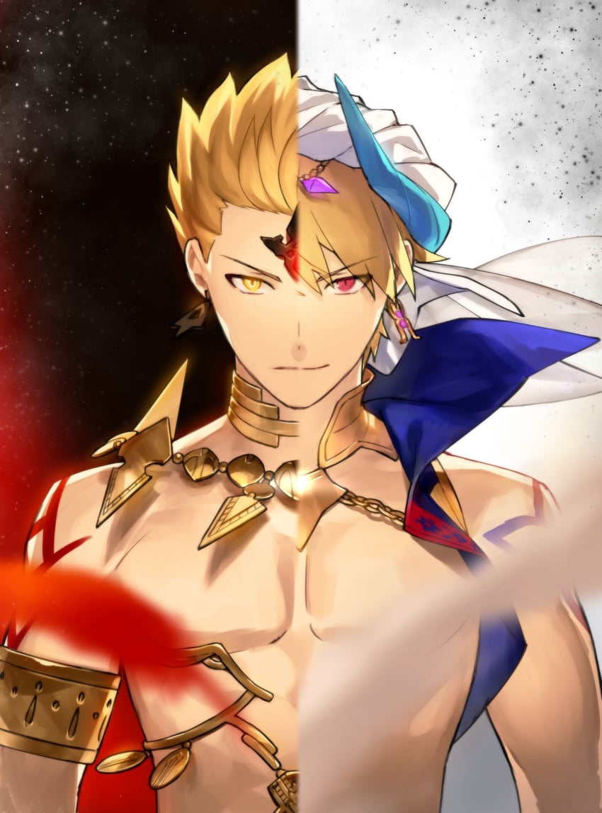 gilgamesh and nebuchadnezzar ii (fate and 2 more) drawn by ginka_sima