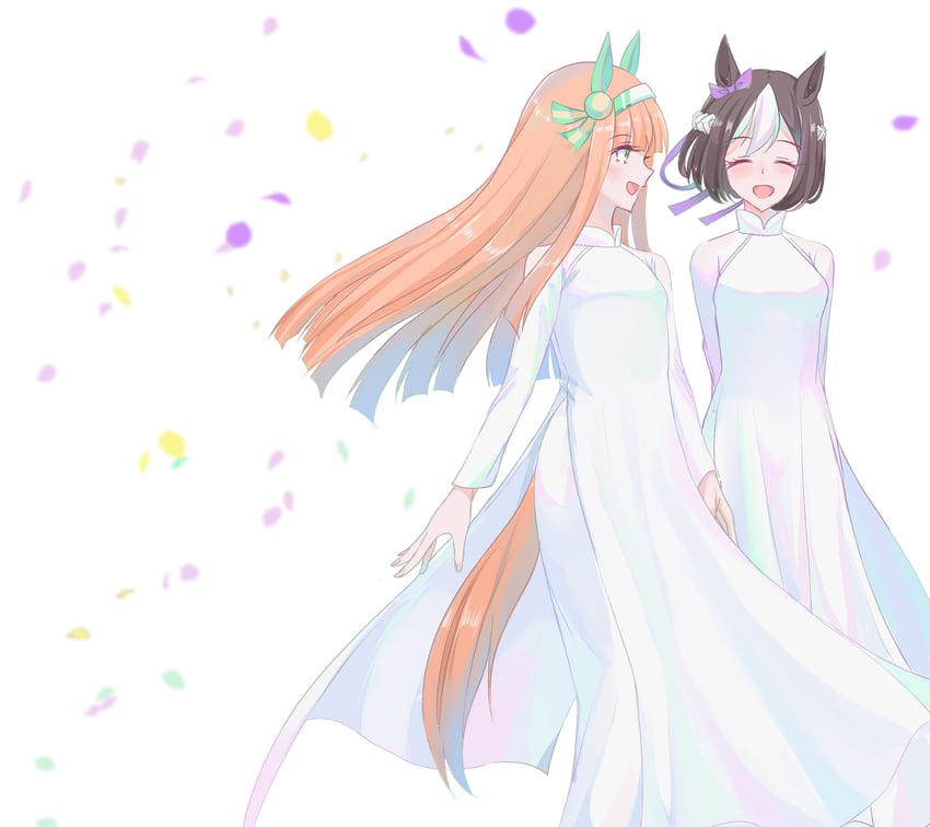 silence suzuka and special week (umamusume) drawn by nguyen_tam_lee