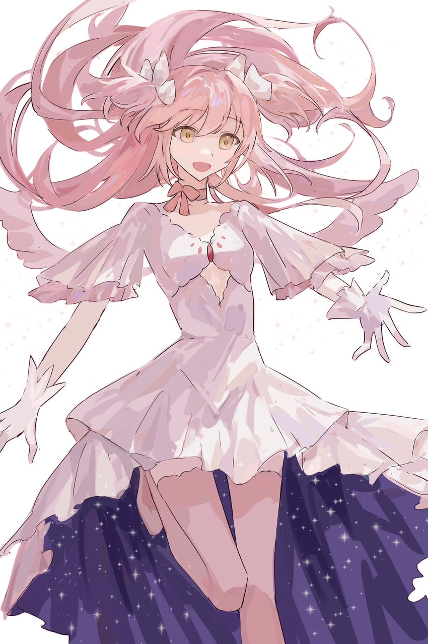 kaname madoka and ultimate madoka (mahou shoujo madoka magica) drawn by dongxunyu