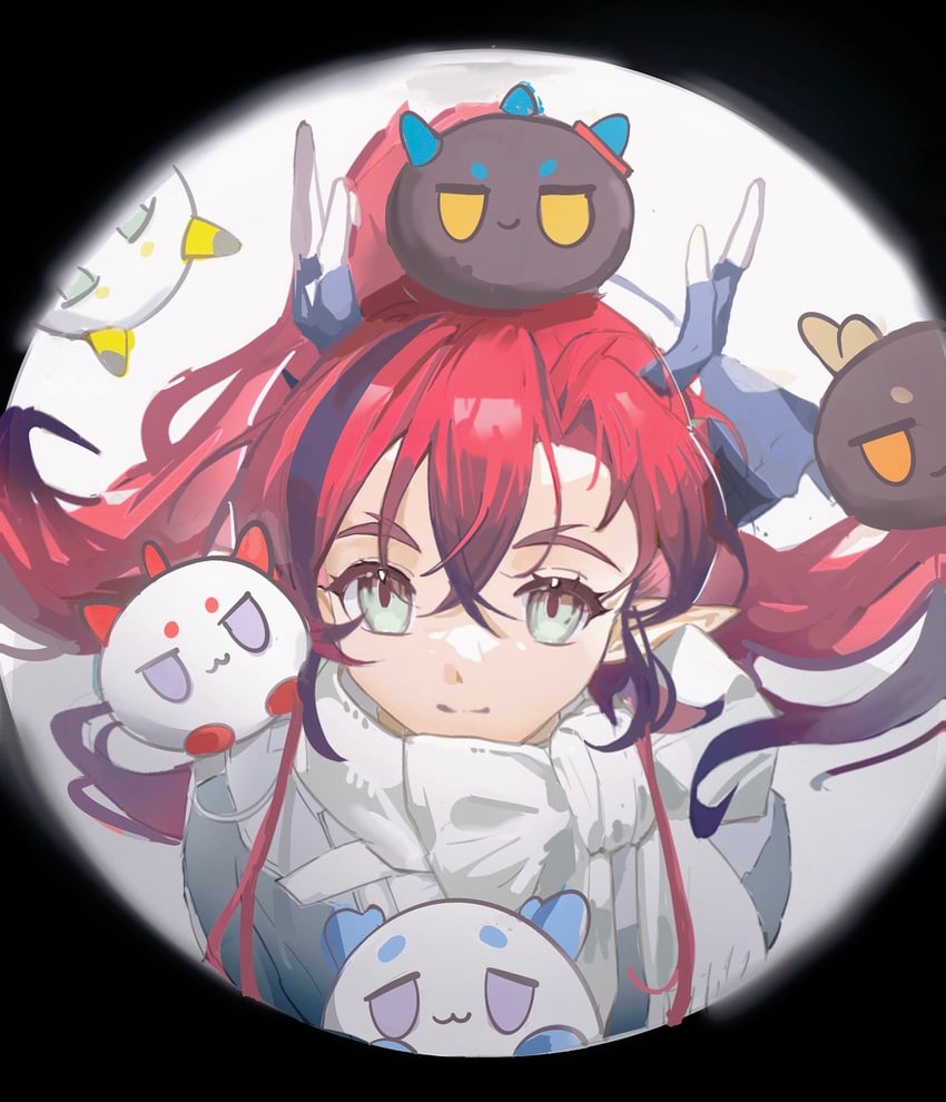 shu, dusk, nian, ling, chongyue, and 1 more (arknights) drawn by shucai_dawang
