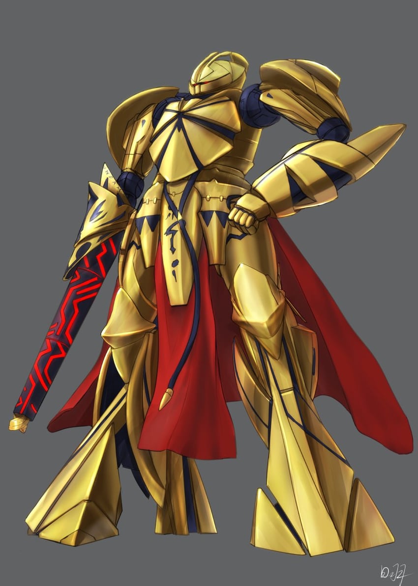 gilgamesh and turn x (fate and 3 more) drawn by hiwa_industry