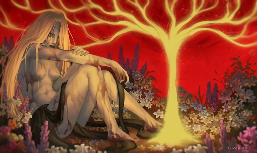 queen marika the eternal (elden ring and 2 more) drawn by lowstrear