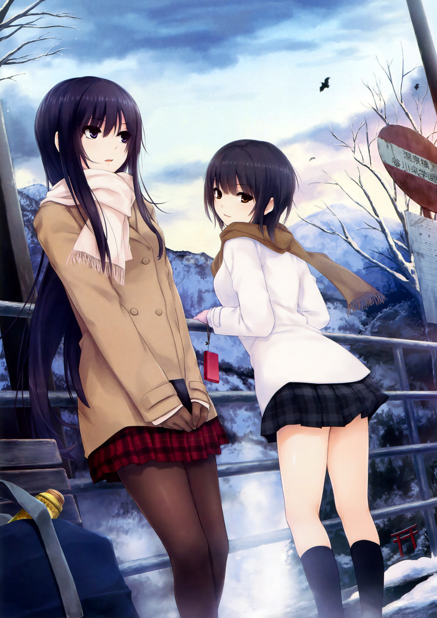 aoyama sumika and shiramine rika (original) drawn by coffee-kizoku