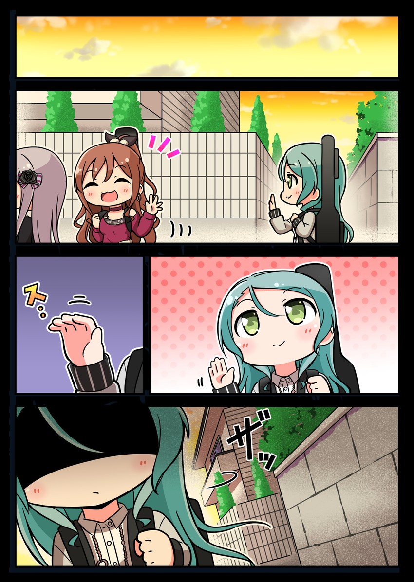 hikawa sayo, imai lisa, and minato yukina (bang dream!) drawn by kyou_(fr39)