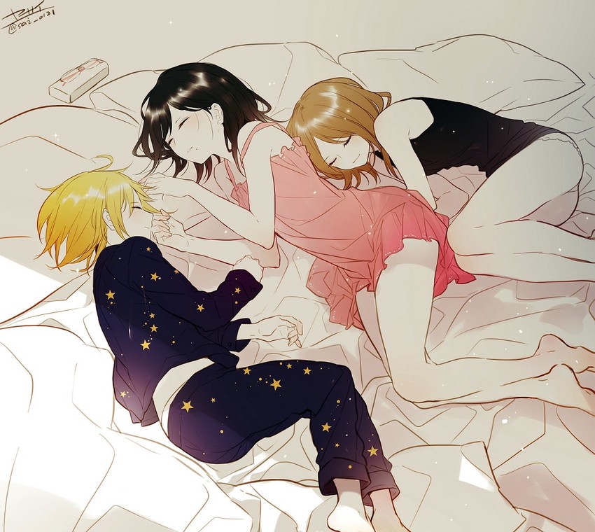 shimizu kiyoko, yachi hitoka, and shirofuku yukie (haikyuu!!) drawn by yasai_(getsu)