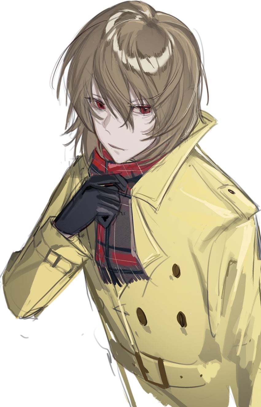 akechi gorou (persona and 2 more) drawn by baobing