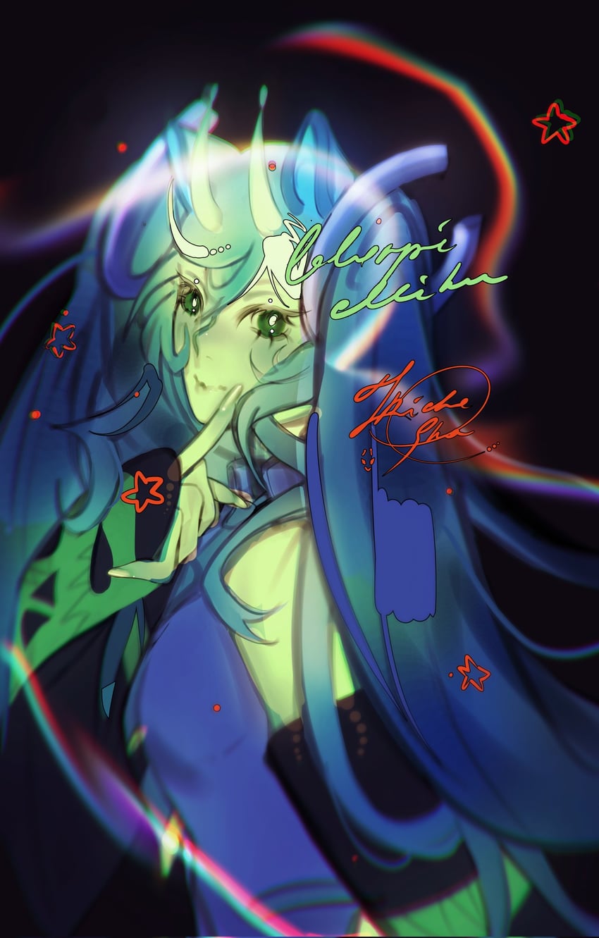 hatsune miku and glorpi miku (vocaloid) drawn by tricheska