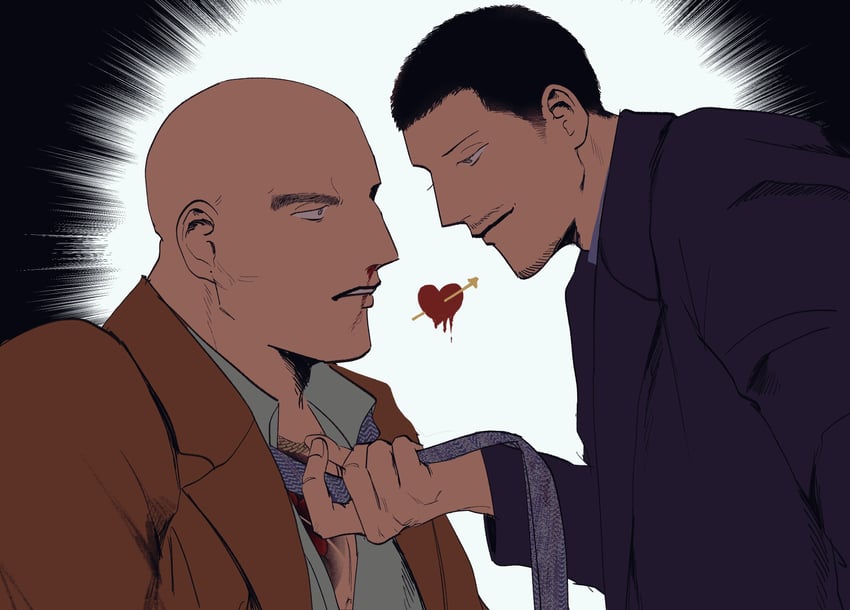 shimano futoshi and sera masaru (ryuu ga gotoku and 1 more) drawn by taketaro_(ta_ryu0806)