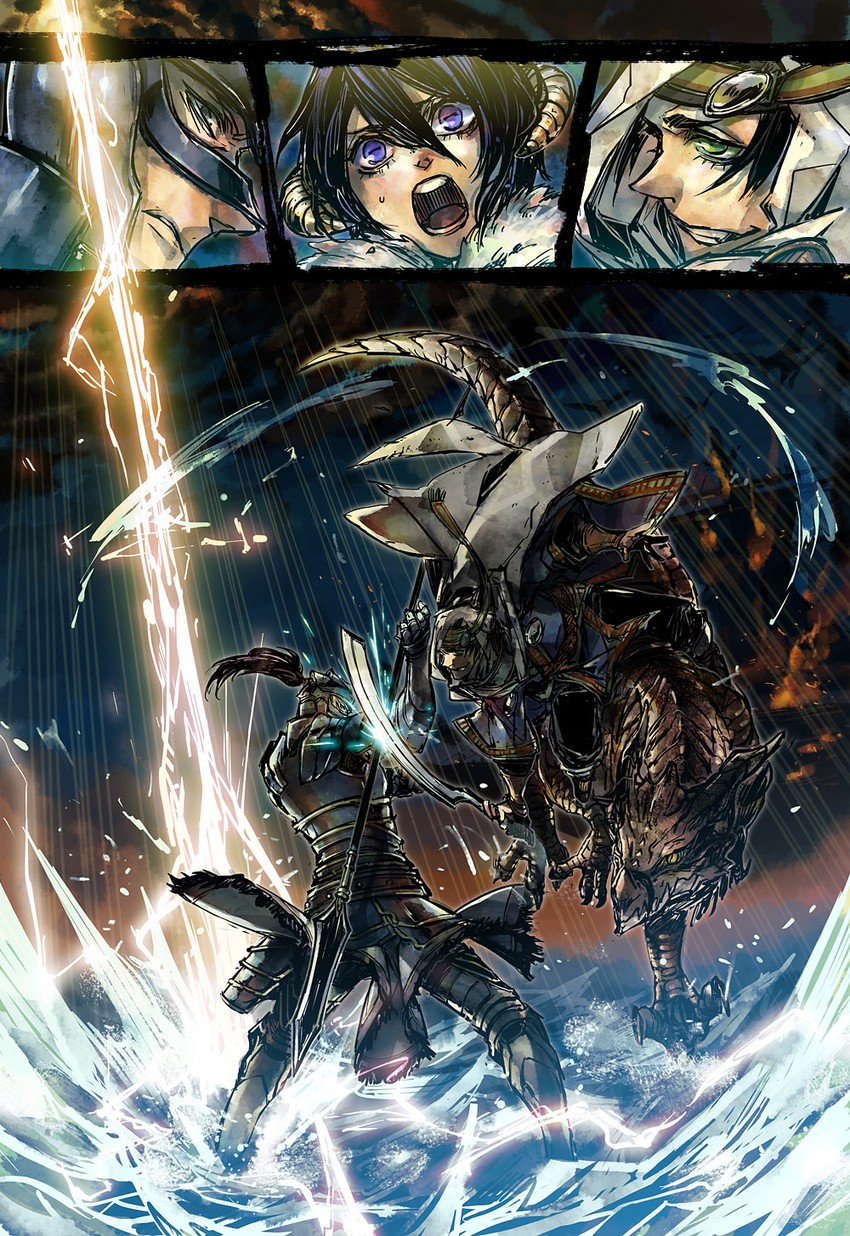 pixiv fantasia and 1 more drawn by akagishi_k