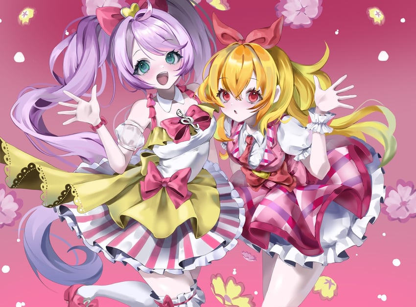 hoshimiya ichigo and manaka laala (pretty series and 2 more) drawn by ttotto_010