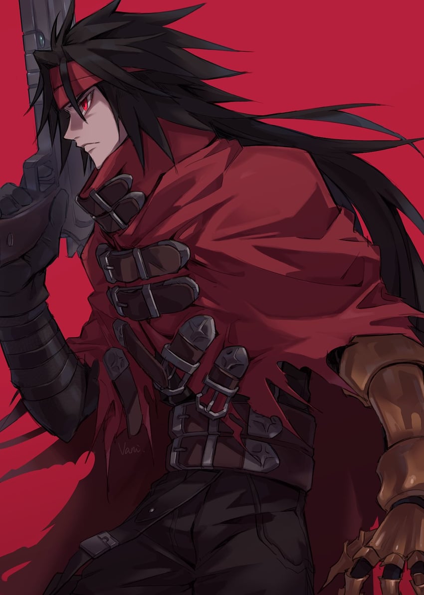 vincent valentine (final fantasy and 2 more) drawn by vani_(hisha_04)