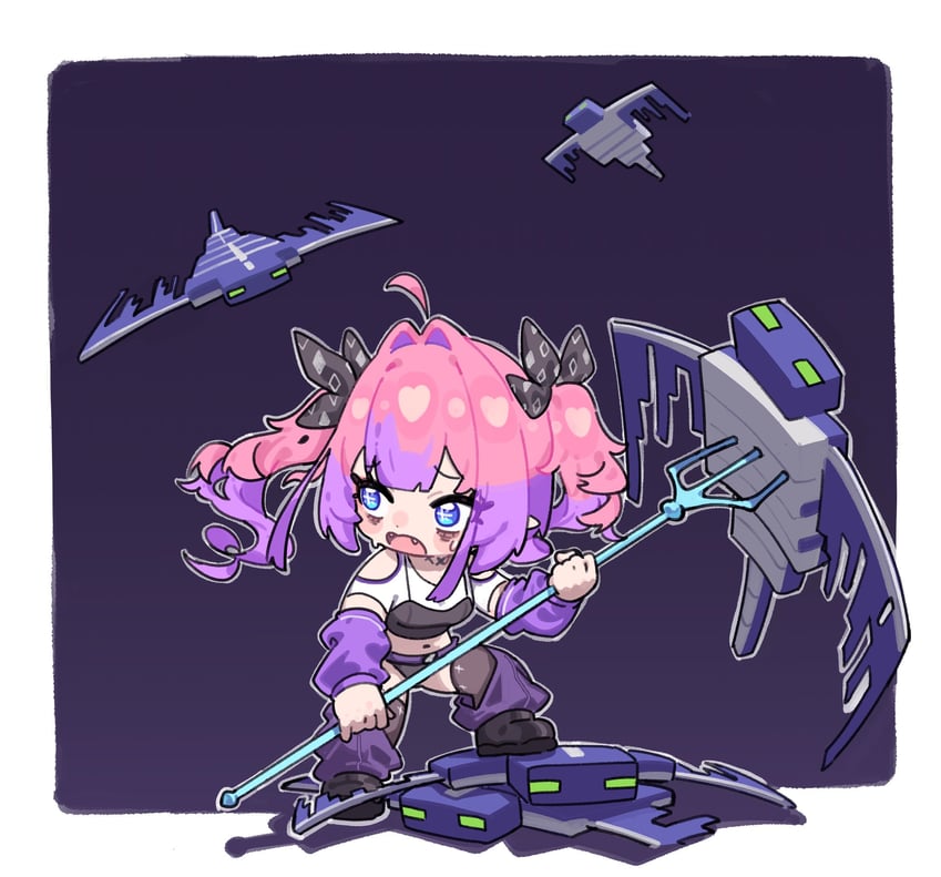 kikirara vivi and phantom (hololive and 2 more) drawn by fugota6509