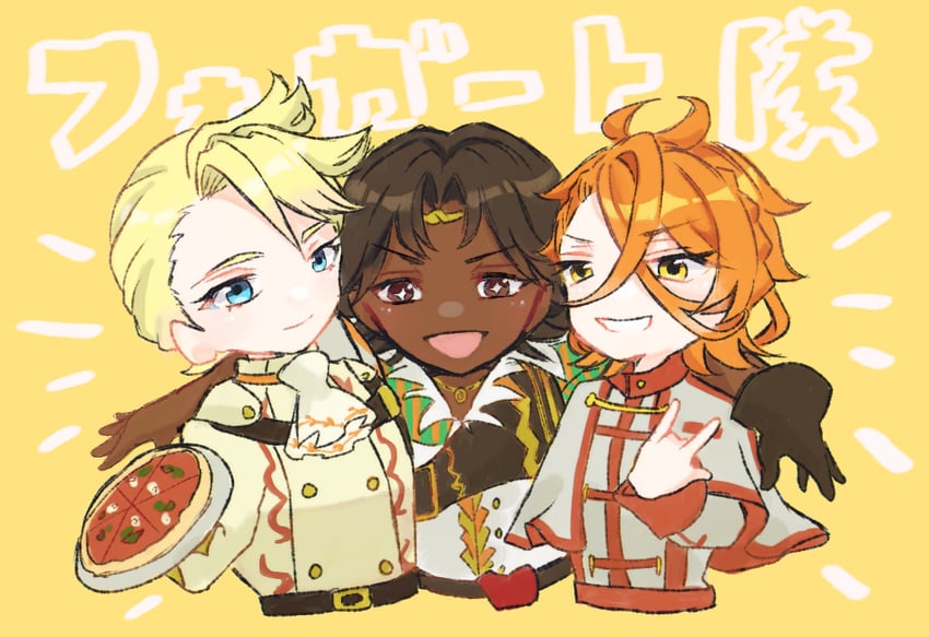 pandreo, fogado, and bunet (fire emblem and 1 more) drawn by mamumamuhkd