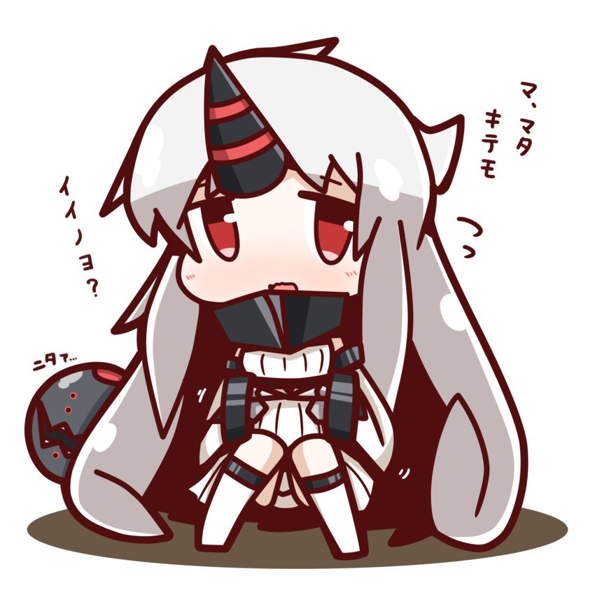 seaport princess and floating fortress (kantai collection) drawn by nuu_(nu-nyu)