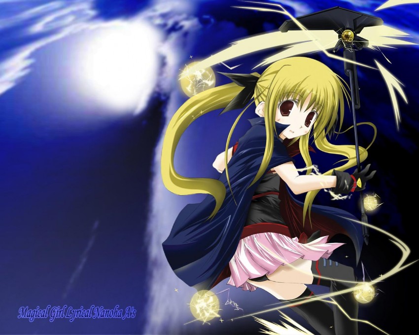 fate testarossa and bardiche (lyrical nanoha and 2 more)