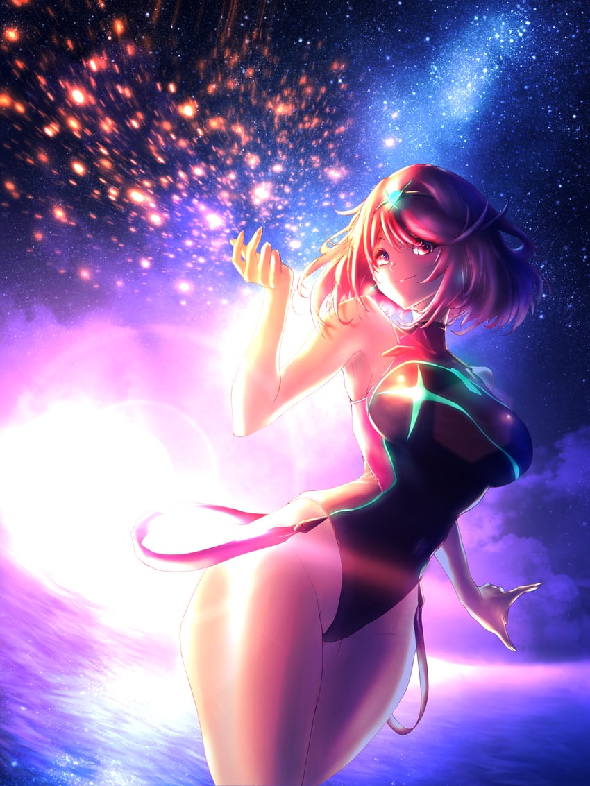 pyra (xenoblade chronicles and 1 more) drawn by hakusai_(hksicabb)