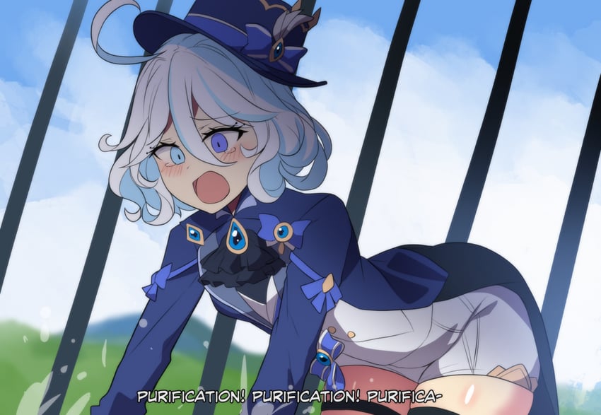 furina (genshin impact and 1 more) drawn by hinghoi