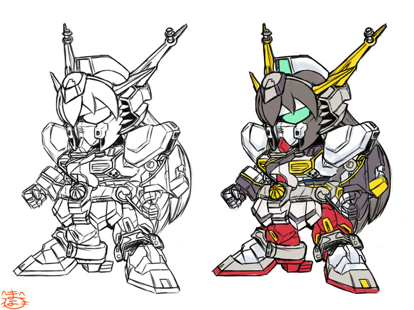 nagato and nu gundam (kantai collection and 3 more) drawn by mayohi_neko