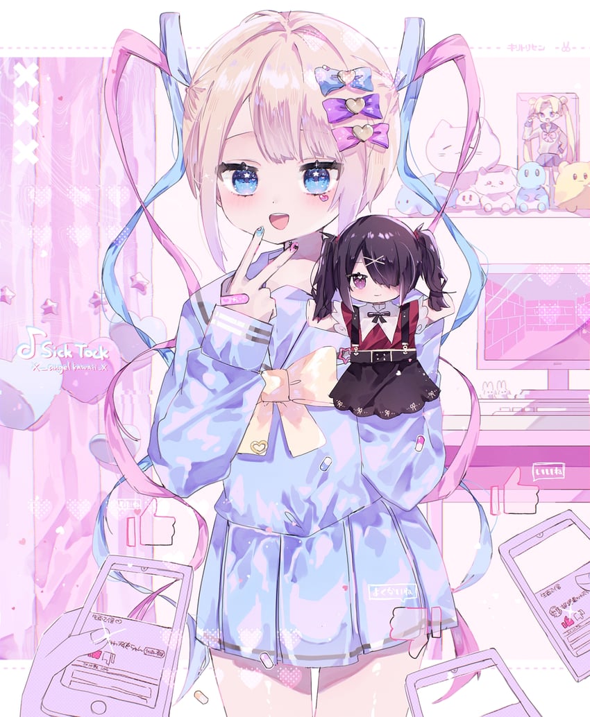 tsukino usagi, chouzetsusaikawa tenshi-chan, and ame-chan (bishoujo senshi sailor moon and 2 more) drawn by hiro_0607