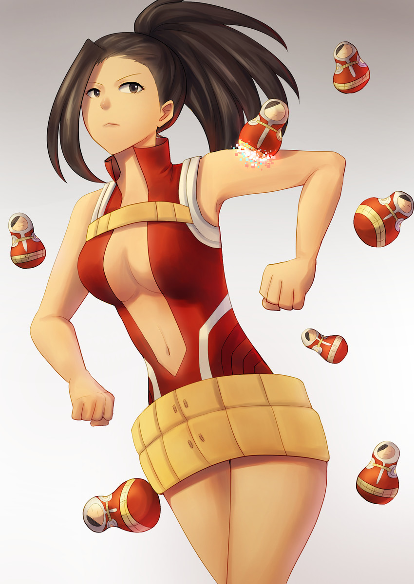 yaoyorozu momo (boku no hero academia) drawn by marlitza