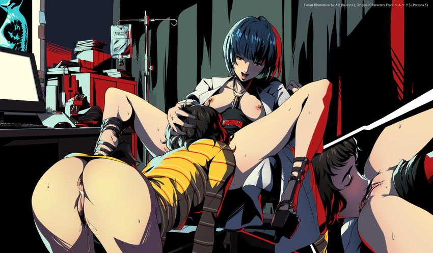 kawakami sadayo and takemi tae (persona and 1 more) drawn by ale_(ale_halexxx)