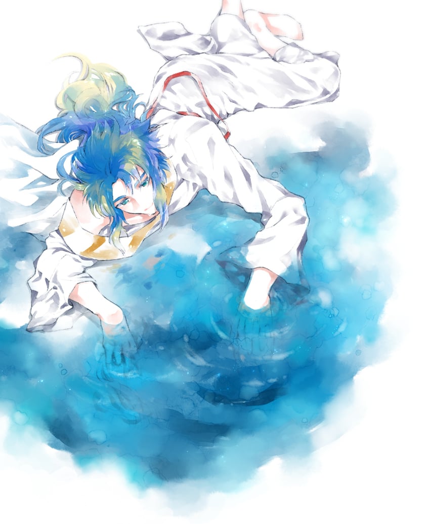 poseidon and julian solo (saint seiya) drawn by chikin_maro
