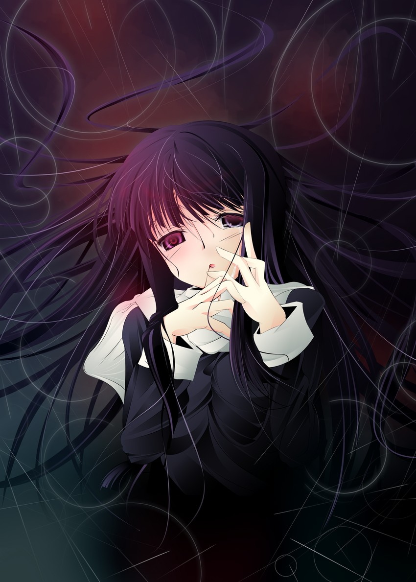 asagami fujino (kara no kyoukai) drawn by souyoku and spiral_ladder