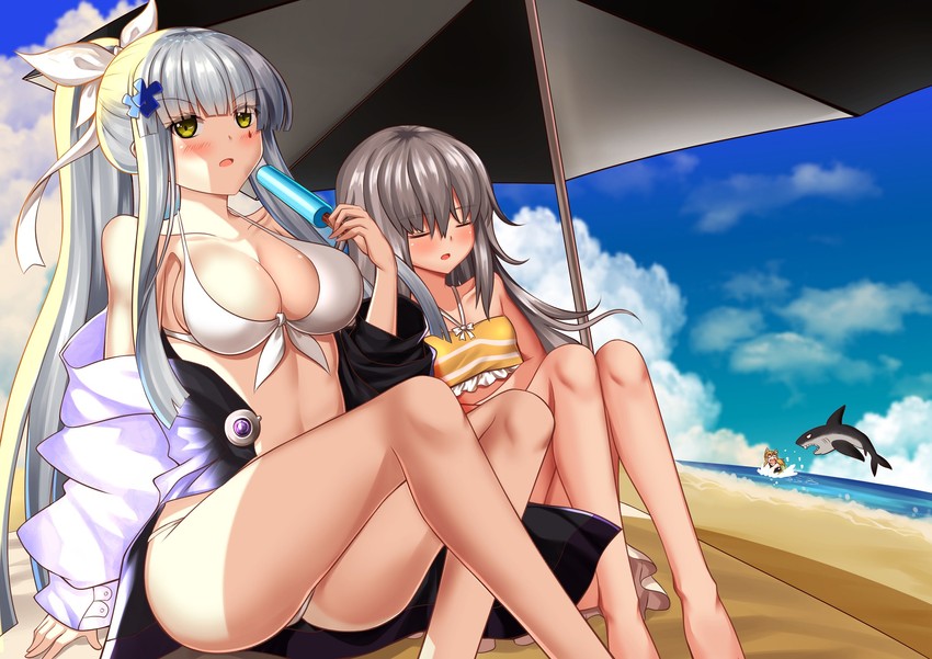 hk416, g11, and idw (girls' frontline) drawn by yan_lie