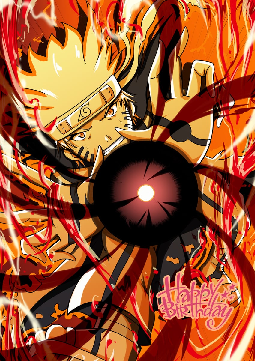 uzumaki naruto (naruto and 1 more) drawn by zfgf4552