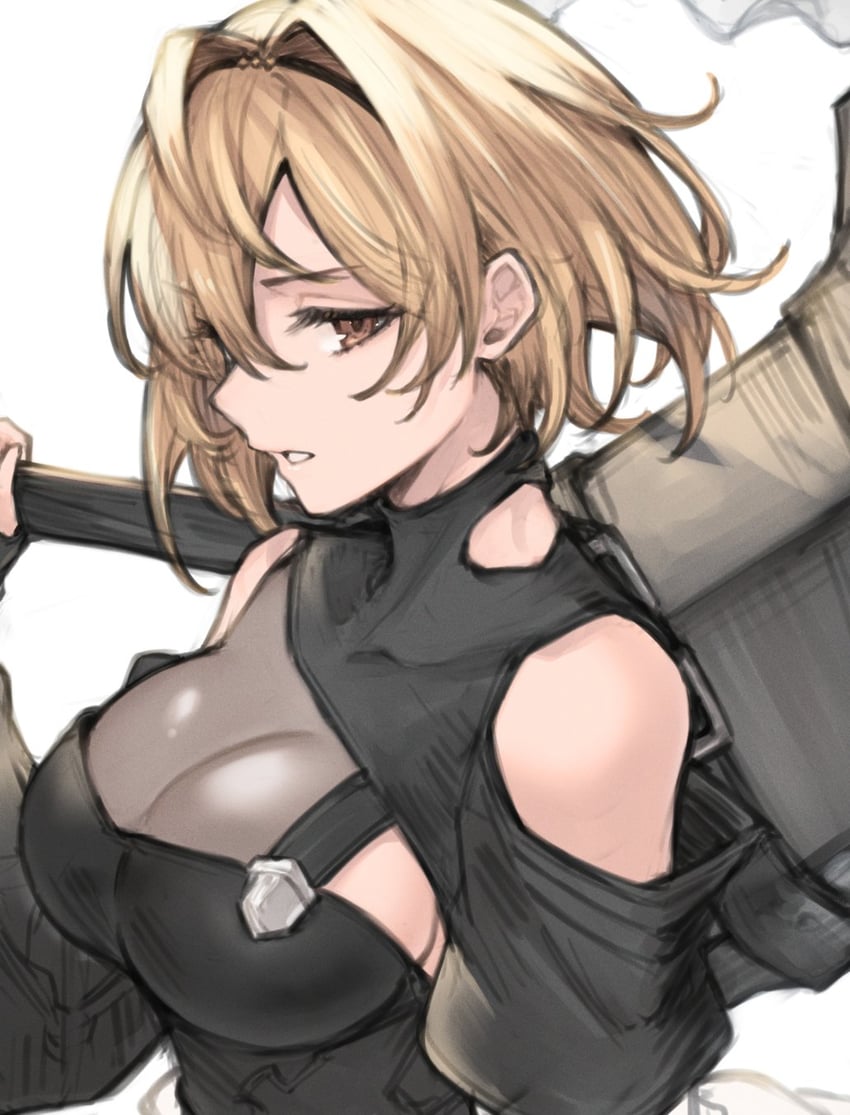djeeta and honing seeker: phantom (granblue fantasy) drawn by koretsuki_azuma