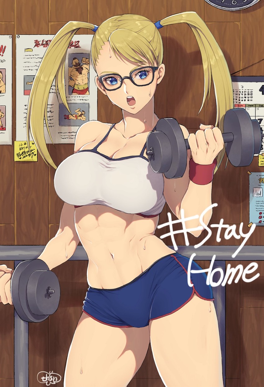 rainbow mika and zangief (street fighter) drawn by murata_tefu