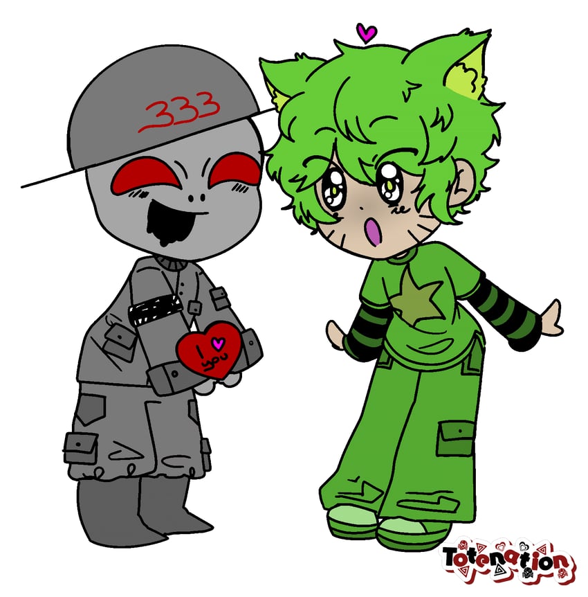 drill sgt grey and gnarko (original) drawn by liberoflove