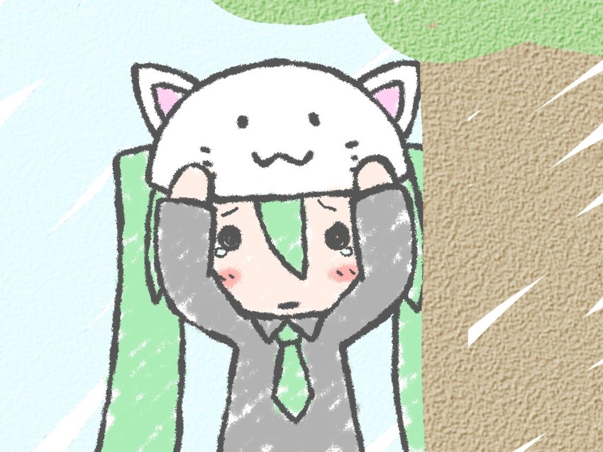 hatsune miku (vocaloid and 1 more) drawn by sunesuki