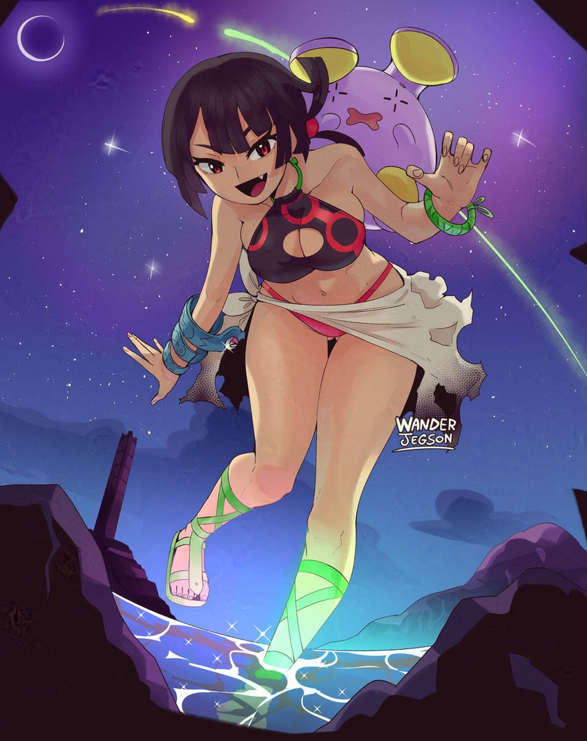 zinnia and whismur (pokemon and 1 more) drawn by wanderjegson