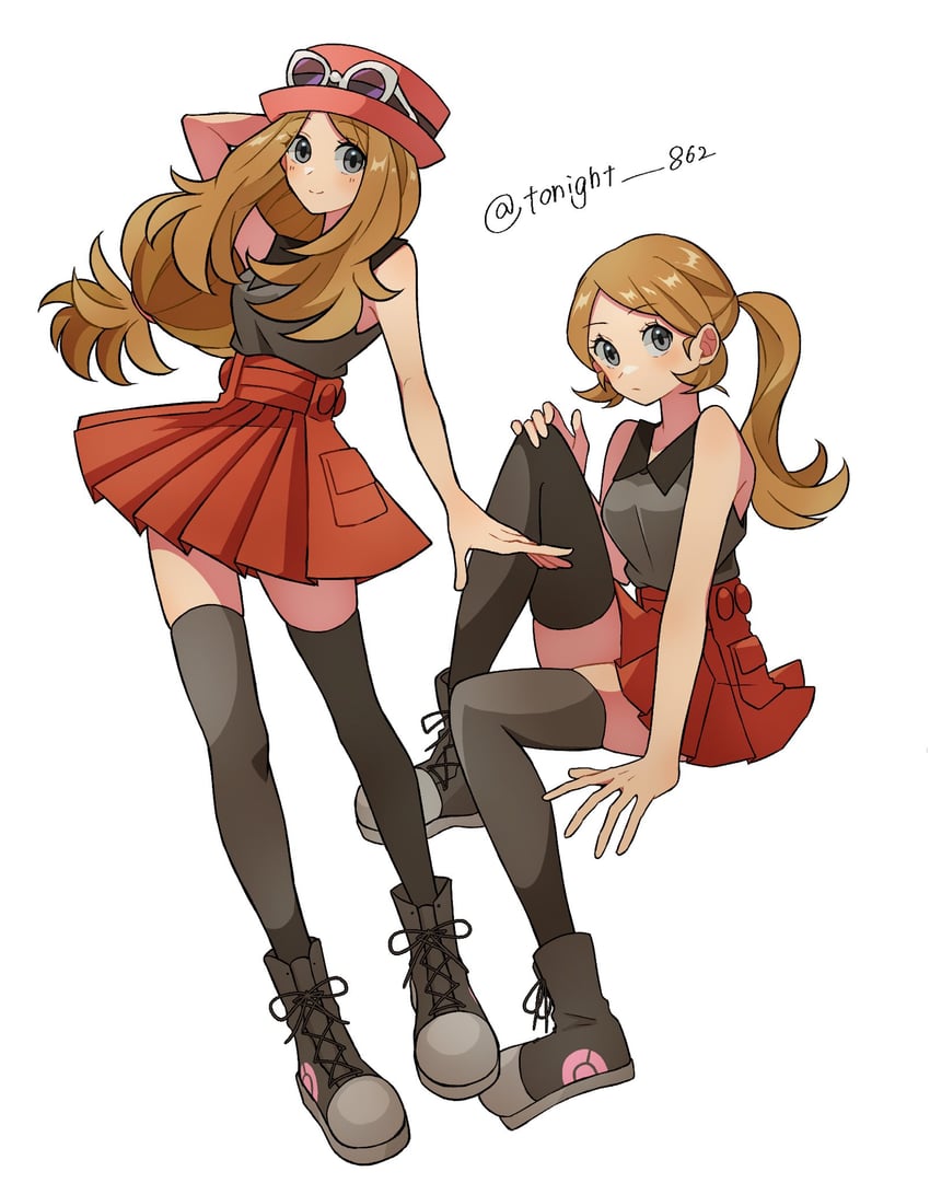 serena (pokemon and 1 more) drawn by rain_(tonight_862)