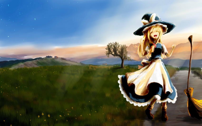 kirisame marisa (touhou and 1 more) drawn by fifiruu