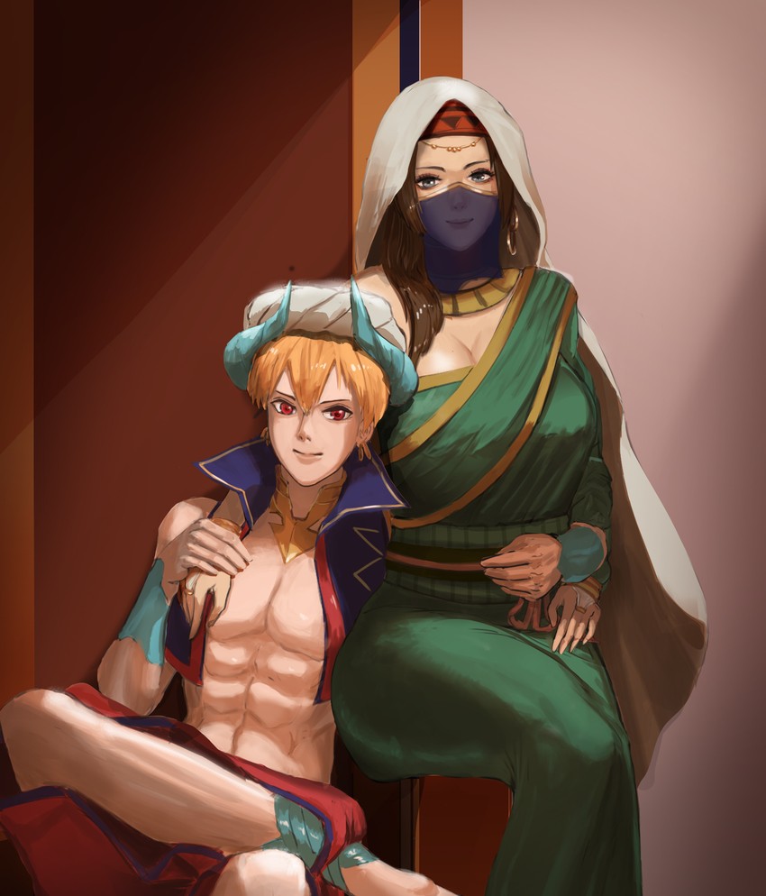 gilgamesh and siduri (fate and 1 more) drawn by twoteeth