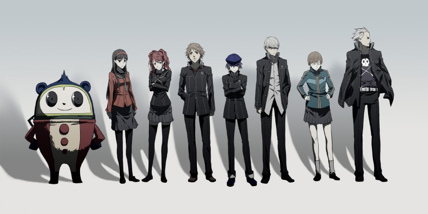narukami yu, shirogane naoto, satonaka chie, kujikawa rise, amagi yukiko, and 3 more (persona and 3 more) drawn by sami_(object_dump)