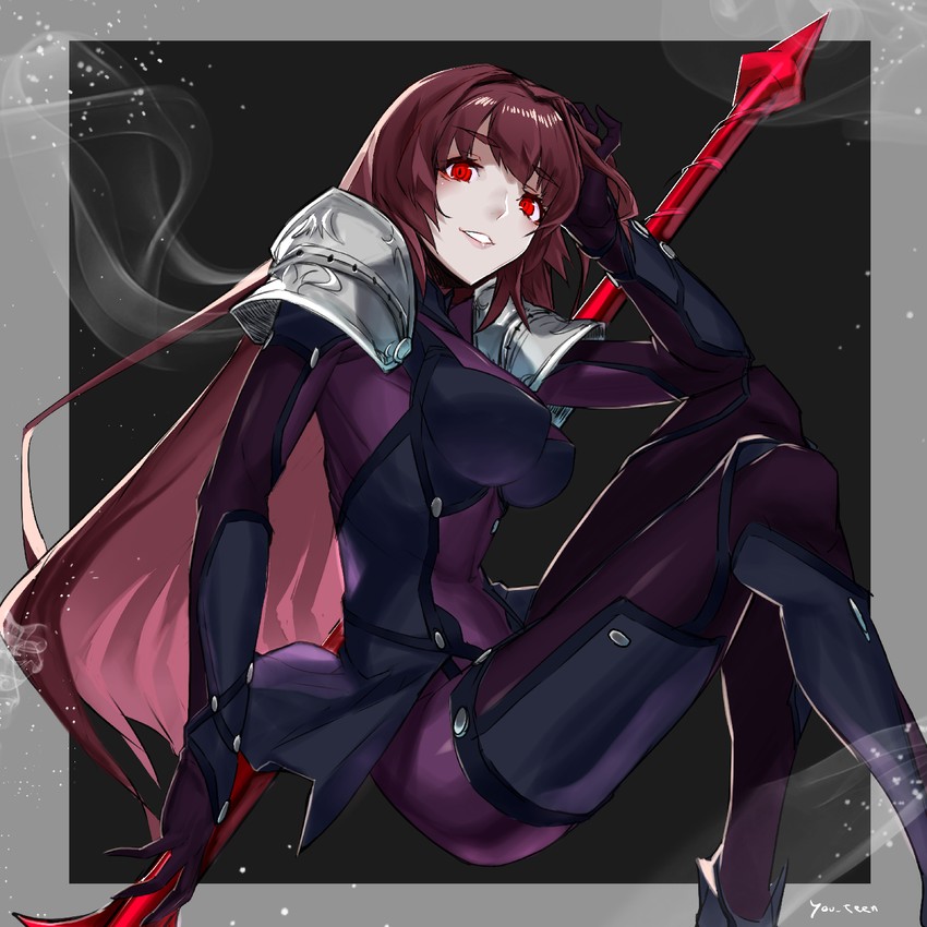 scathach (fate and 1 more) drawn by razu_(rus)