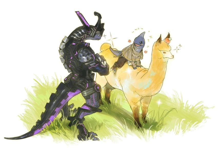 zoraal ja and gulool ja (final fantasy and 1 more) drawn by quxiaochong