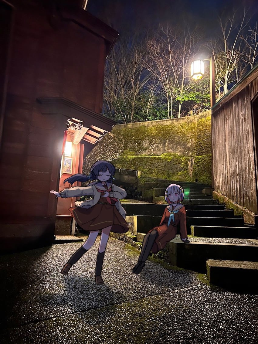 murano sayaka and yugiri tsuzuri (love live! and 1 more) drawn by inaba_(imas178)