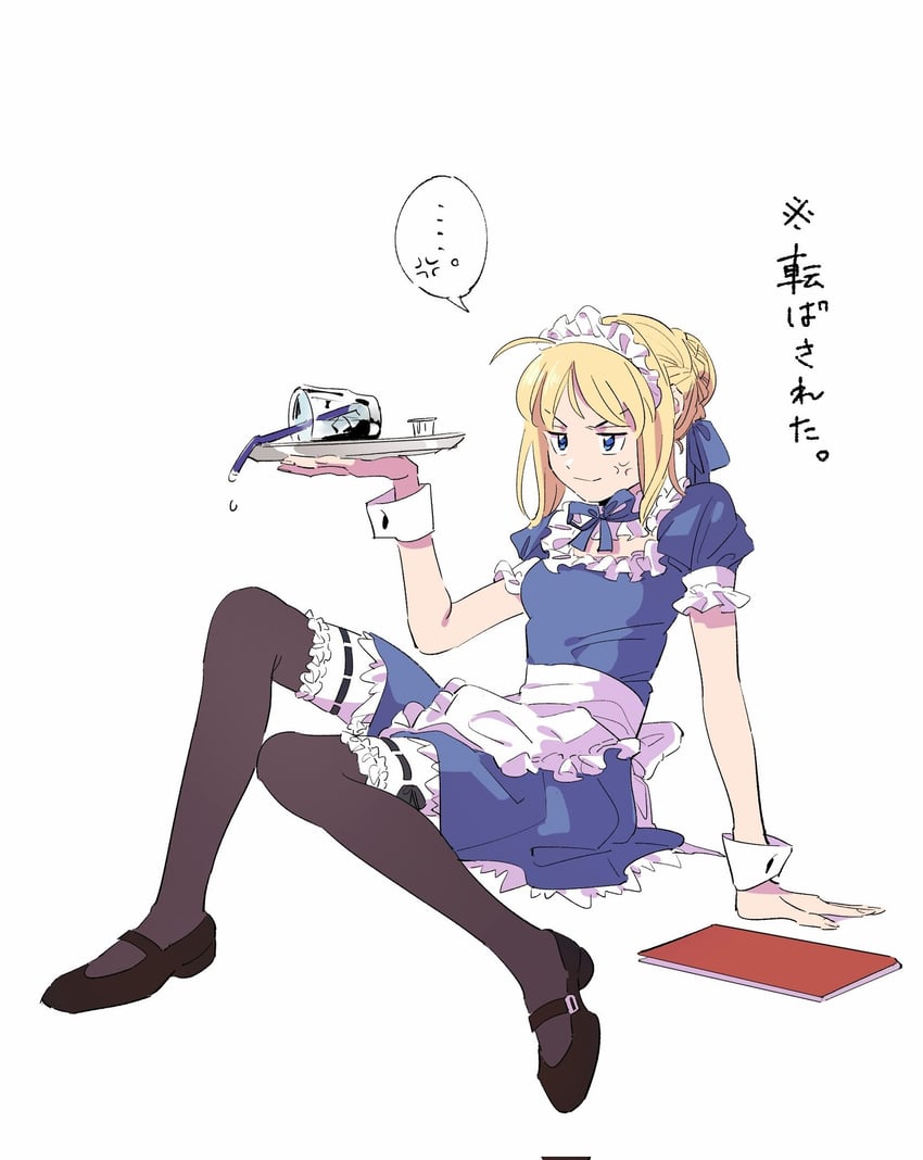 artoria pendragon and saber (fate and 2 more) drawn by duck11_rp