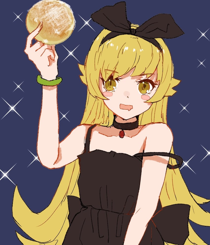 oshino shinobu (monogatari and 1 more) drawn by valhalla0707