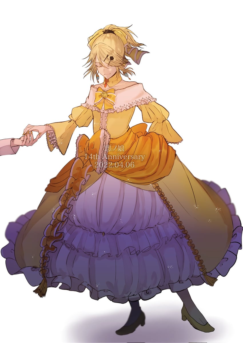 kagamine rin, kagamine len, riliane lucifen d'autriche, and allen avadonia (vocaloid and 2 more) drawn by warabi_(danngo-mitarasi)