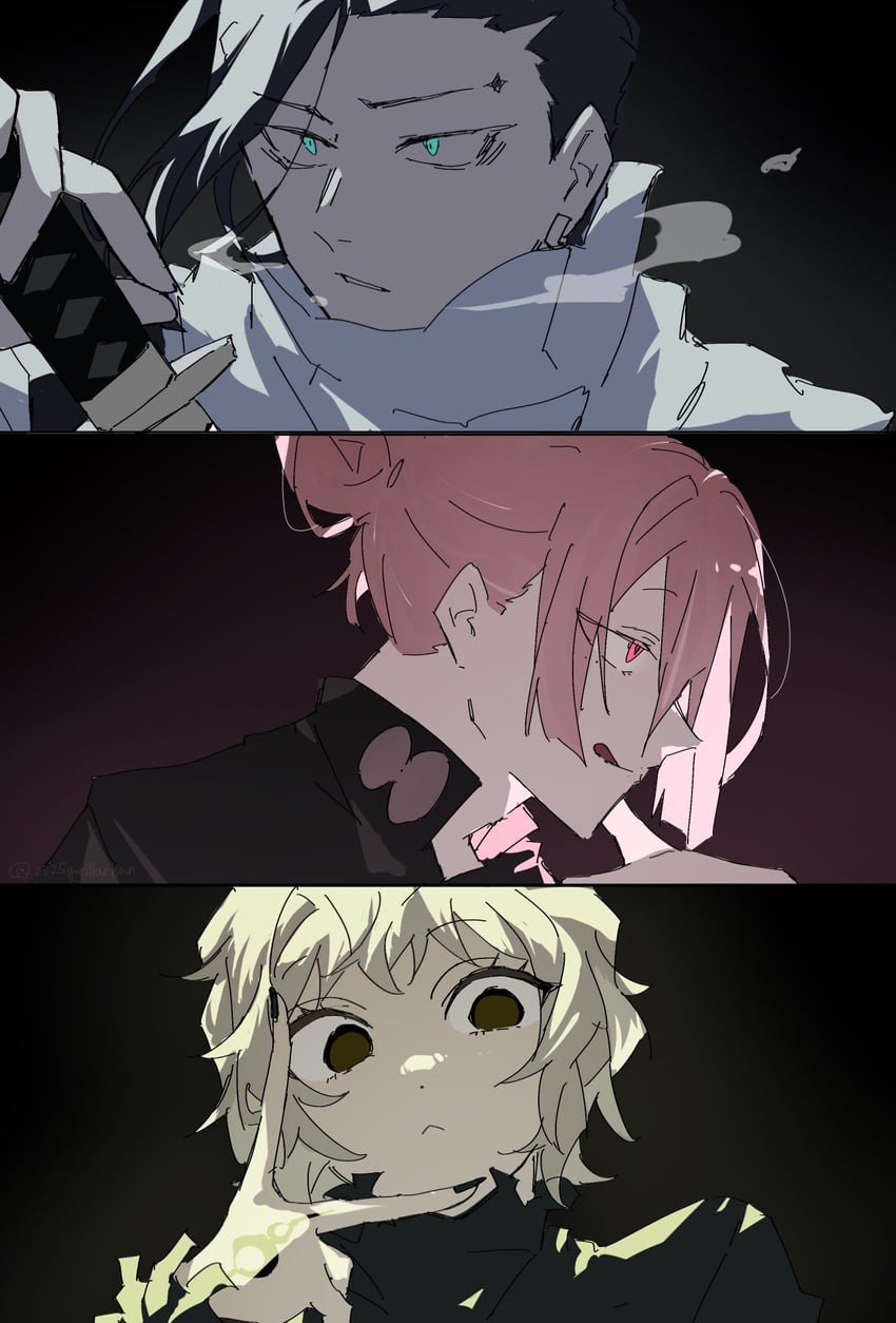 hiruhiko, toto, and kuguri (kagurabachi) drawn by gorira_(2525gorillachan)