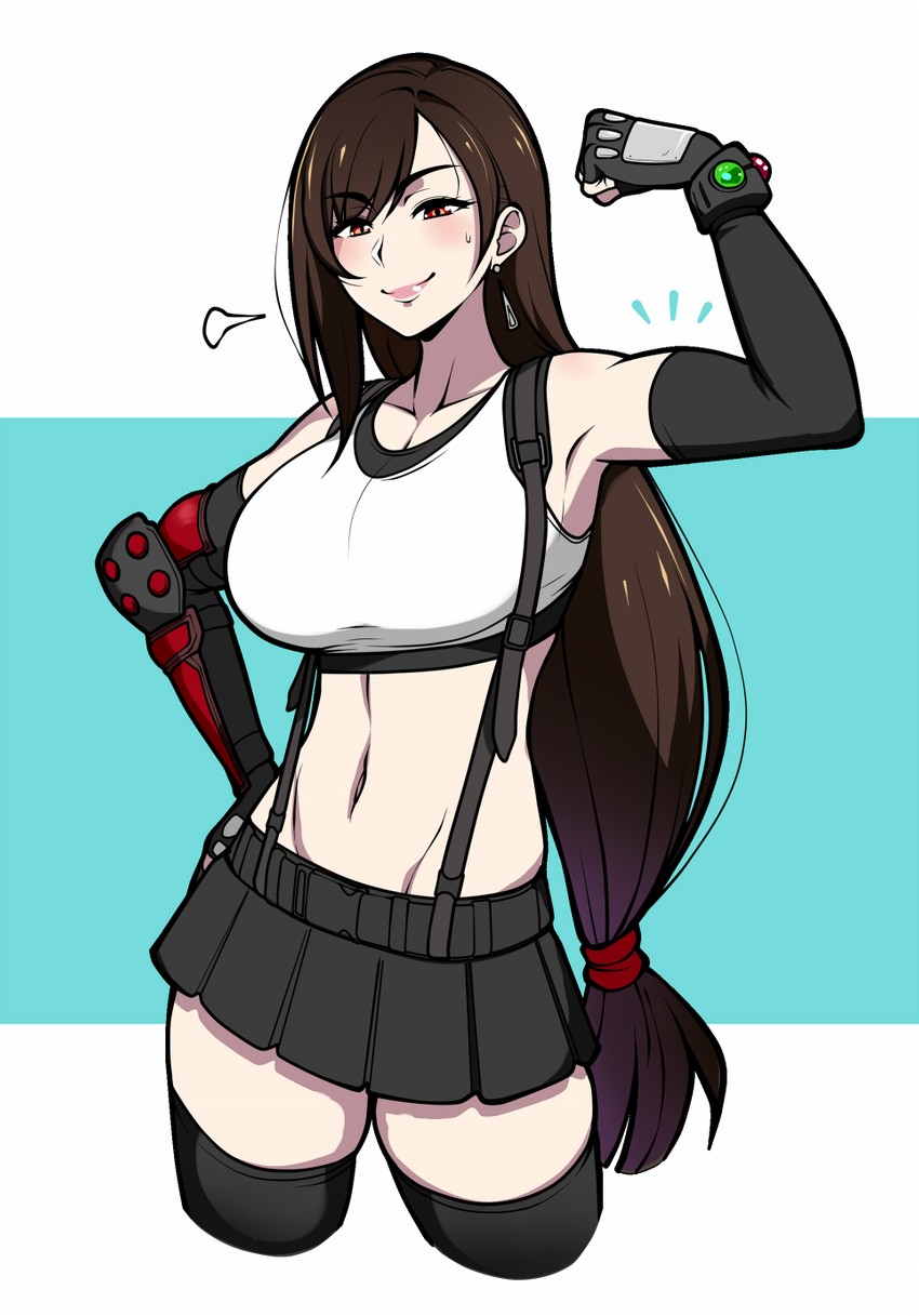 tifa lockhart (final fantasy and 2 more) drawn by jam-orbital