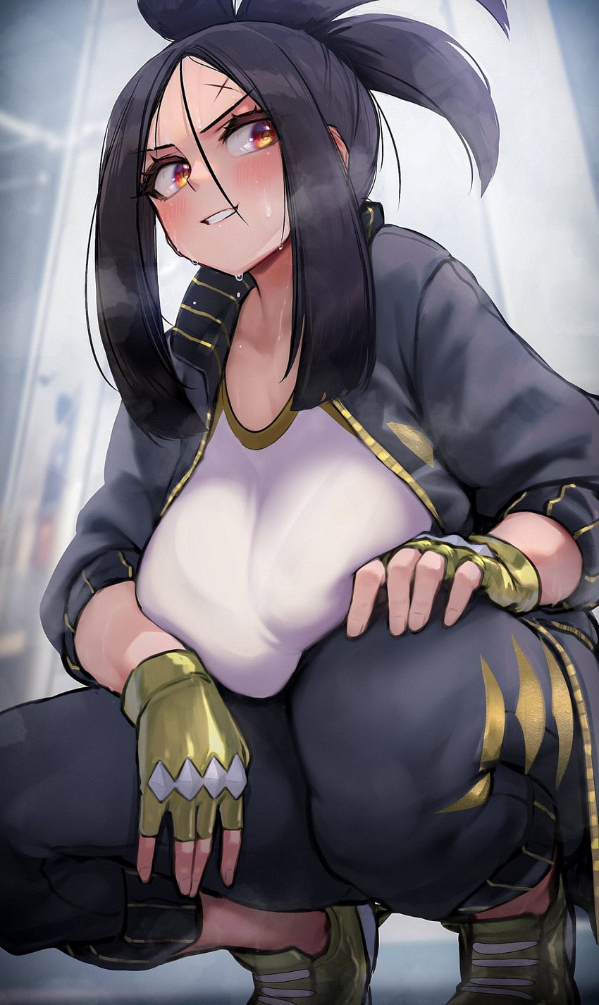 dendra (pokemon and 1 more) drawn by kashu_(hizake)